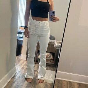 Zara NWT high rise flare jean